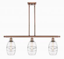 Innovations Lighting 516-3I-AC-G557-6CL - Vaz - 3 Light - 36 inch - Antique Copper - Cord hung - Island Light