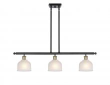 Innovations Lighting 516-3I-BAB-G411 - Dayton - 3 Light - 36 inch - Black Antique Brass - Cord hung - Island Light