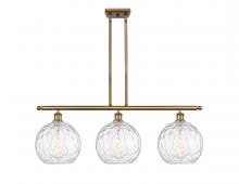 Innovations Lighting 516-3I-BB-G1215-10 - Athens Water Glass - 3 Light - 37 inch - Brushed Brass - Cord hung - Island Light