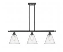 Innovations Lighting 516-3I-BK-GBC-84 - Berkshire - 3 Light - 36 inch - Matte Black - Cord hung - Island Light