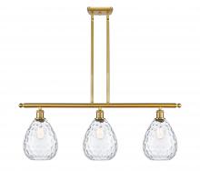  516-3I-SG-G372 - Waverly - 3 Light - 36 inch - Satin Gold - Cord hung - Island Light