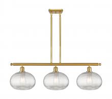 Innovations Lighting 516-3I-SG-G555-10CL - Ithaca - 3 Light - 37 inch - Satin Gold - Cord hung - Island Light