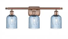 Innovations Lighting 516-3W-AC-G559-5BL - Bridal Veil - 3 Light - 25 inch - Antique Copper - Bath Vanity Light