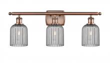 Innovations Lighting 516-3W-AC-G559-5SM - Bridal Veil - 3 Light - 25 inch - Antique Copper - Bath Vanity Light