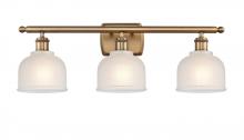 Innovations Lighting 516-3W-BB-G411 - Dayton - 3 Light - 26 inch - Brushed Brass - Bath Vanity Light