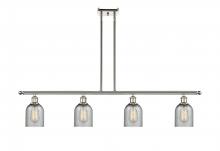 Innovations Lighting 516-4I-PN-G257 - Caledonia - 4 Light - 48 inch - Polished Nickel - Cord hung - Island Light