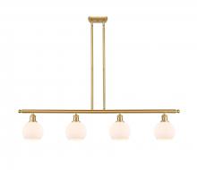 Innovations Lighting 516-4I-SG-G121-6 - Athens - 4 Light - 48 inch - Satin Gold - Cord hung - Island Light