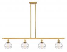 Innovations Lighting 516-4I-SG-G556-6CL - Rochester - 4 Light - 48 inch - Satin Gold - Cord hung - Island Light