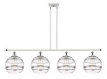 Innovations Lighting 516-4I-WPC-G556-10CL - Rochester - 4 Light - 48 inch - White Polished Chrome - Cord hung - Island Light