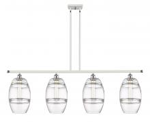 Innovations Lighting 516-4I-WPC-G557-8CL - Vaz - 4 Light - 48 inch - White Polished Chrome - Cord hung - Island Light