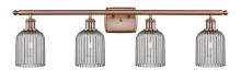 Innovations Lighting 516-4W-AC-G559-5SM - Bridal Veil - 4 Light - 35 inch - Antique Copper - Bath Vanity Light