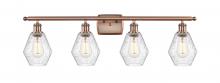 Innovations Lighting 516-4W-AC-G654-6 - Cindyrella - 4 Light - 36 inch - Antique Copper - Bath Vanity Light