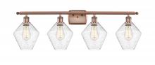 Innovations Lighting 516-4W-AC-G654-8 - Cindyrella - 4 Light - 38 inch - Antique Copper - Bath Vanity Light