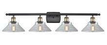 Innovations Lighting 516-4W-BAB-G132 - Orwell - 4 Light - 38 inch - Black Antique Brass - Bath Vanity Light