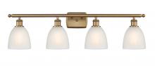 Innovations Lighting 516-4W-BB-G381 - Castile - 4 Light - 36 inch - Brushed Brass - Bath Vanity Light