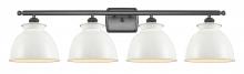 Innovations Lighting 516-4W-OB-M14-W - Adirondack - 4 Light - 38 inch - Oil Rubbed Bronze - Bath Vanity Light