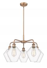 Innovations Lighting 516-5CR-AC-G652-8 - Cindyrella - 5 Light - 26 inch - Antique Copper - Chandelier