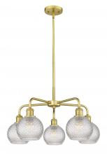 Innovations Lighting 516-5CR-SG-G122C-6CL - Athens - 5 Light - 24 inch - Satin Gold - Chandelier