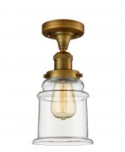 Innovations Lighting 517-1CH-BB-G182 - Canton - 1 Light - 6 inch - Brushed Brass - Semi-Flush Mount