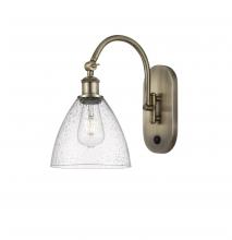 Innovations Lighting 518-1W-AB-GBD-754 - Bristol - 1 Light - 8 inch - Antique Brass - Sconce