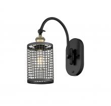 Innovations Lighting 518-1W-BAB-M18-BK - Nestbrook - 1 Light - 5 inch - Black Antique Brass - Sconce