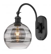 Innovations Lighting 518-1W-BK-G556-8SM - Rochester - 1 Light - 8 inch - Matte Black - Sconce