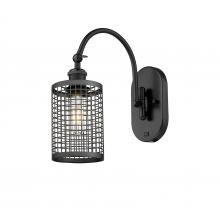 Innovations Lighting 518-1W-BK-M18-BK - Nestbrook - 1 Light - 5 inch - Matte Black - Sconce