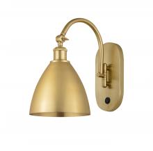 Innovations Lighting 518-1W-SG-MBD-75-SG - Bristol - 1 Light - 8 inch - Satin Gold - Sconce