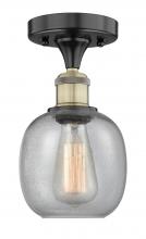 Innovations Lighting 616-1F-BAB-G104 - Belfast - 1 Light - 6 inch - Black Antique Brass - Flush Mount