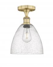 Innovations Lighting 616-1F-BB-GBD-94 - Bristol - 1 Light - 9 inch - Brushed Brass - Semi-Flush Mount