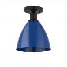 Innovations Lighting 616-1F-OB-MBD-75-BL - Plymouth - 1 Light - 8 inch - Oil Rubbed Bronze - Semi-Flush Mount