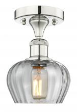 Innovations Lighting 616-1F-PN-G92 - Fenton - 1 Light - 7 inch - Polished Nickel - Semi-Flush Mount