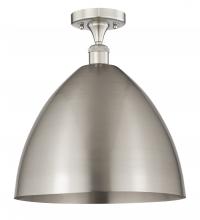 Innovations Lighting 616-1F-SN-MBD-16-SN - Bristol - 1 Light - 16 inch - Brushed Satin Nickel - Semi-Flush Mount