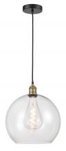 Innovations Lighting 616-1P-BAB-G122-14 - Athens - 1 Light - 14 inch - Black Antique Brass - Cord hung - Pendant