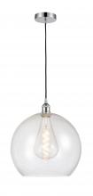 Innovations Lighting 616-1P-PC-G124-14 - Athens - 1 Light - 14 inch - Polished Chrome - Cord hung - Pendant