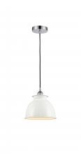 Innovations Lighting 616-1P-PC-M14-W - Adirondack - 1 Light - 8 inch - Polished Chrome - Cord hung - Mini Pendant