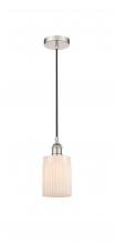 Innovations Lighting 616-1P-PN-G341 - Hadley - 1 Light - 5 inch - Polished Nickel - Cord hung - Mini Pendant