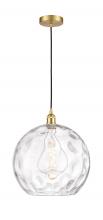 Innovations Lighting 616-1P-SG-G1215-14 - Athens Water Glass - 1 Light - 13 inch - Satin Gold - Cord hung - Pendant