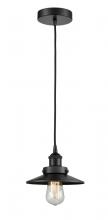 Innovations Lighting 616-1PH-BK-M6-BK - Edison - 1 Light - 8 inch - Matte Black - Mini Pendant