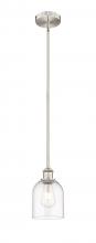 Innovations Lighting 616-1S-SN-G558-6CL - Bella - 1 Light - 6 inch - Brushed Satin Nickel - Cord hung - Mini Pendant