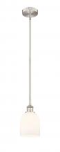 Innovations Lighting 616-1S-SN-G558-6GWH - Bella - 1 Light - 6 inch - Brushed Satin Nickel - Cord hung - Mini Pendant