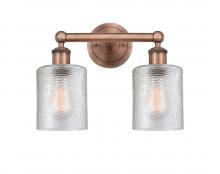 Innovations Lighting 616-2W-AC-G112 - Cobbleskill - 2 Light - 14 inch - Antique Copper - Bath Vanity Light