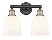 Innovations Lighting 616-2W-BAB-G558-6GWH - Bella - 2 Light - 15 inch - Black Antique Brass - Bath Vanity Light