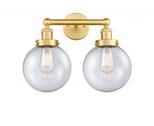 Innovations Lighting 616-2W-SG-G204-8 - Beacon - 2 Light - 17 inch - Satin Gold - Bath Vanity Light