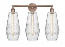 Innovations Lighting 616-3W-AC-G684-7 - Windham - 3 Light - 25 inch - Antique Copper - Bath Vanity Light