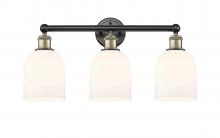 Innovations Lighting 616-3W-BAB-G558-6GWH - Bella - 3 Light - 24 inch - Black Antique Brass - Bath Vanity Light