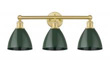 Innovations Lighting 616-3W-SG-MBD-75-GR - Plymouth - 3 Light - 26 inch - Satin Gold - Bath Vanity Light