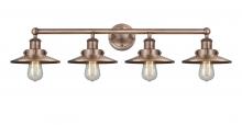 Innovations Lighting 616-4W-AC-M3-AC - Edison - 4 Light - 35 inch - Antique Copper - Bath Vanity Light