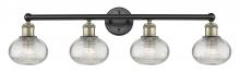 Innovations Lighting 616-4W-BAB-G555-6CL - Ithaca - 4 Light - 33 inch - Black Antique Brass - Bath Vanity Light