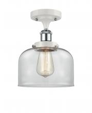 Innovations Lighting 916-1C-WPC-G72 - Bell - 1 Light - 8 inch - White Polished Chrome - Semi-Flush Mount